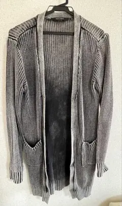 レディース　ロングカーディガン　カジュアル　古着　レトロ　ニットカーディガン