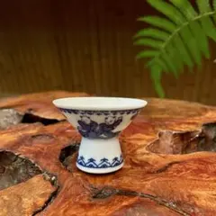 有田焼 瓔珞紋 唐子 蝶 猪口 ★盃 杯 酒器 晩酌 ぐい呑 古民家 松 鍋島