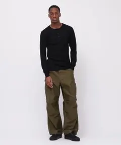 【新品未使用】AVIREX サーマル ヘンリーネック　ブラック　タグ付き‼️