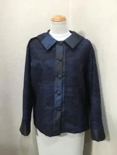 着物リメイク　結城紬と大島紬のブラウス