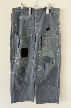 50s CARTERS リメイク カスタム ペインターパンツ ブラウンタビー