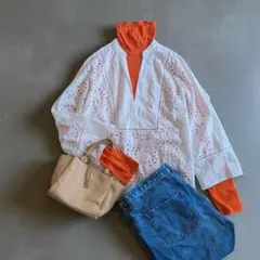 翌日発送 2025発売【 ZARA 】 カットワーク エンブロイダリーブラウス