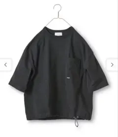 サニークラウズ すそが絞れるTシャツ 黒 フェリシモ Mのサムネイル