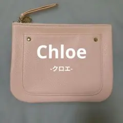 新品　未使用　Chloe クロエ ポーチ ピンク レザー調　非売品のサムネイル