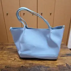 水色 ショルダーバッグ 合成皮革