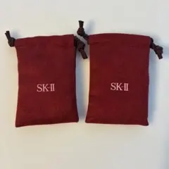 SK II 巾着 ベロア調　2つ