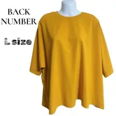 BACK NUMBER Lサイズ 半袖Tシャツ マスタード