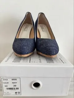 NICAL ハイヒール　パンプス ネイビー サイズ 39 箱付き　未使用に近いのサムネイル