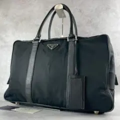 良品 GC有 A4可✨PRADA 三角ロゴ 南京錠・ラゲッジタグ付ビジネスバッグ