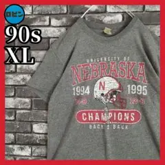 90s ネブラスカ Back2Back 優勝 限定 カレッジ Tシャツ tシャツ