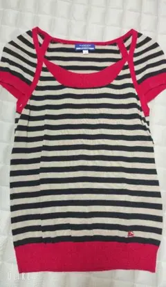 Burberry ストライプ 半袖Tシャツ Mサイズ