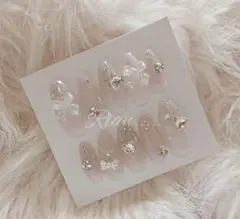 バレリーナ ワンホン 韓国 ちゅるん ニュアンス 量産型 ネイルチップ