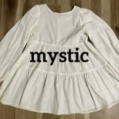 mystic/ティアードシャツ/ワンピース/ 長袖チュニック/ギャザーブラウス