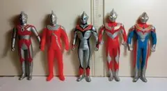ウルトラマンシリーズ5体バンダイソフビのサムネイル
