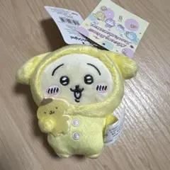 新品タグ付き ちいかわ サンリオコラボ ポムポムプリン マスコット うさぎ