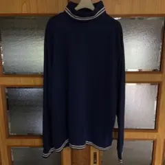 LANDS'END/ランズエンド　ネイビー　ハイネック　タートルネックトレーナーのサムネイル