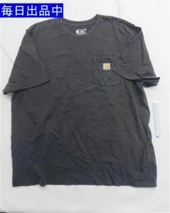 &カーハート ポケット付きTシャツ ブラック系 XL メンズ