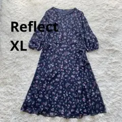 完売商品♪美品 定価¥2.97万 リフレクト【洗える】フラワープリントワンピースのサムネイル