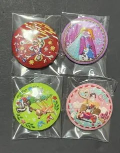 ディズニー　刺繍缶バッジ2　4種　①
