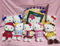 ハローキティ ぬいぐるみ8体セットとクッション