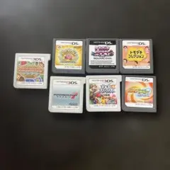 3DSソフト6本セット、別売りも可能 ※カセットの裏に名前が書いて