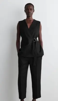 値下げ 新品 タグ付きzara コードサファリシャツ シャツ ブラウス ザラ 