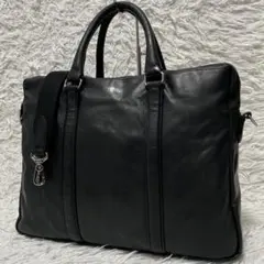 マッキントッシュフィロソフィー ビジネスバッグ 本革 ブラック A4可 2way