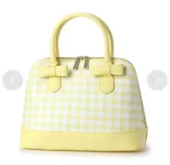 ぷぷぷりん様専用【新品未使用・タグ付き】イエロー ギンガムチェック バッグ　黄色