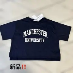 GLOBAL WORK ロゴTシャツ ネイビー