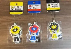 c 3Dラバーマスコットキーホルダー　阪神　万博　タイガース　万博　ミャクミャク