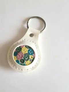 ミナペルホネン　キーリング　スカイフル　skyful ハンドメイド