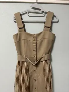 REDYAZEL チェックチュールデザインワンピース