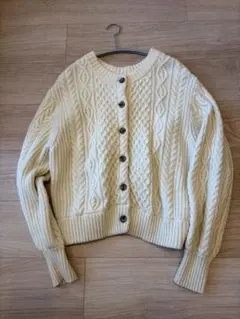 ケーブルニットカーディガン　green label relaxing