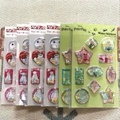 ディズニー　ウォーターシール　ベイマックス✖️4 ピーターパン✖️２