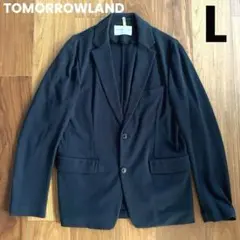 TOMORROWLAND トゥモローランド ネイビー テーラードジャケット 48