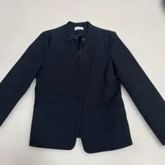 PLST ノーカラージャケット 黒