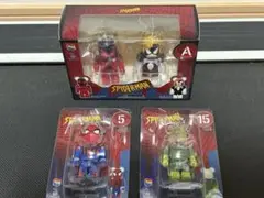 ベアブリック スパイダーマン　ハッピーくじ　A賞その他2点計3点セット