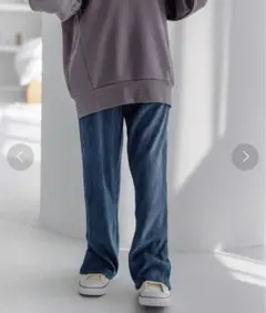 GLOBAL WORK ランダムプリーツイージーパンツ