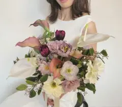 アンスリウム カラーリリー アネモネ　ブーケ・ブートニアセット