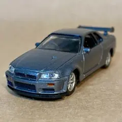 リアルX 日産 スカイライン GT-R（BNR34）1/72スケール ガンメタのサムネイル