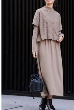 chez toi シェトワ ニットワンピース