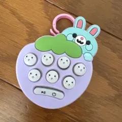 うさぎのポータブル音楽おもちゃ キーホルダー