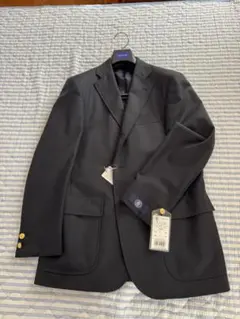 LARDINI ウールトロピカル ネイビージャケット3B 50 本切羽 裏地無