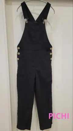 PICHI　ブラック　サロペット　オールインワン