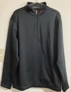 NIKE ナイキ ゴルフウェア サーマフィット 黒 Lサイズ フリース 裏起毛