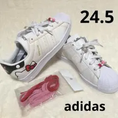 ★未使用　アディダス スーパースター ホワイト ハローキティ 限定モデル24.5