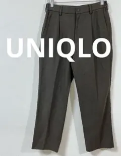 ユニクロ　UNIQLO タックワイドパンツ　ブラッシュドツイル　Sサイズ　美品