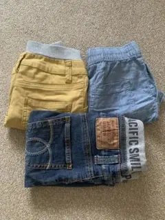 こども用ショートパンツ 3点セット 100cm