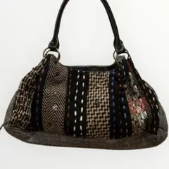 1点物　異素材　ハンドバッグ　archive 刺繍　gimmick デザイン