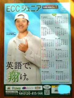 大谷翔平カレンダー ポストカードセット ECC